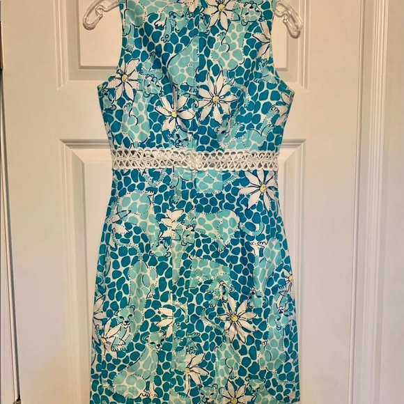 Lilly Pulitzer vintage dress in White Leopard Lounge print - Picture 2 of 4